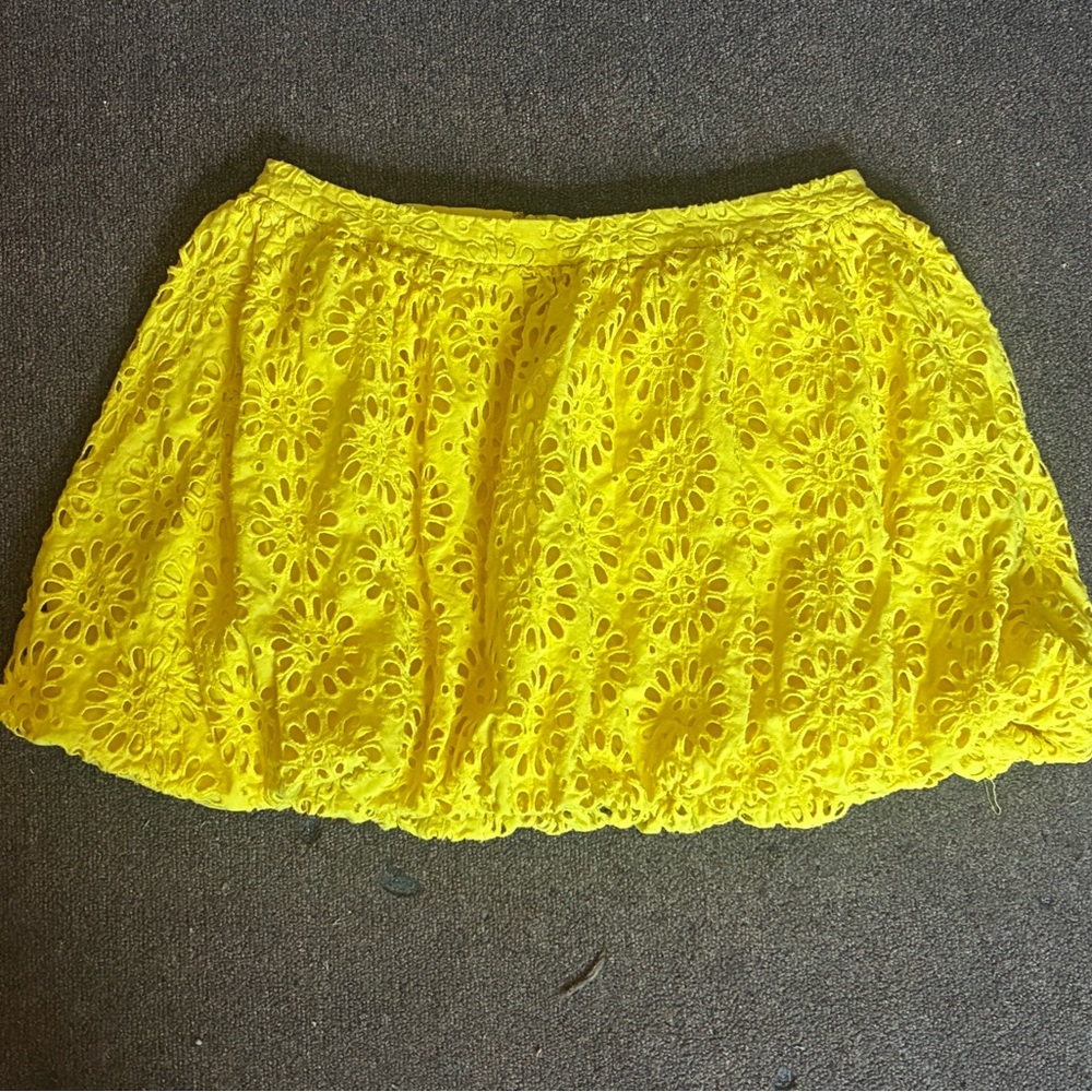 lilly pulitzer Yellow Lace Women's Skirt